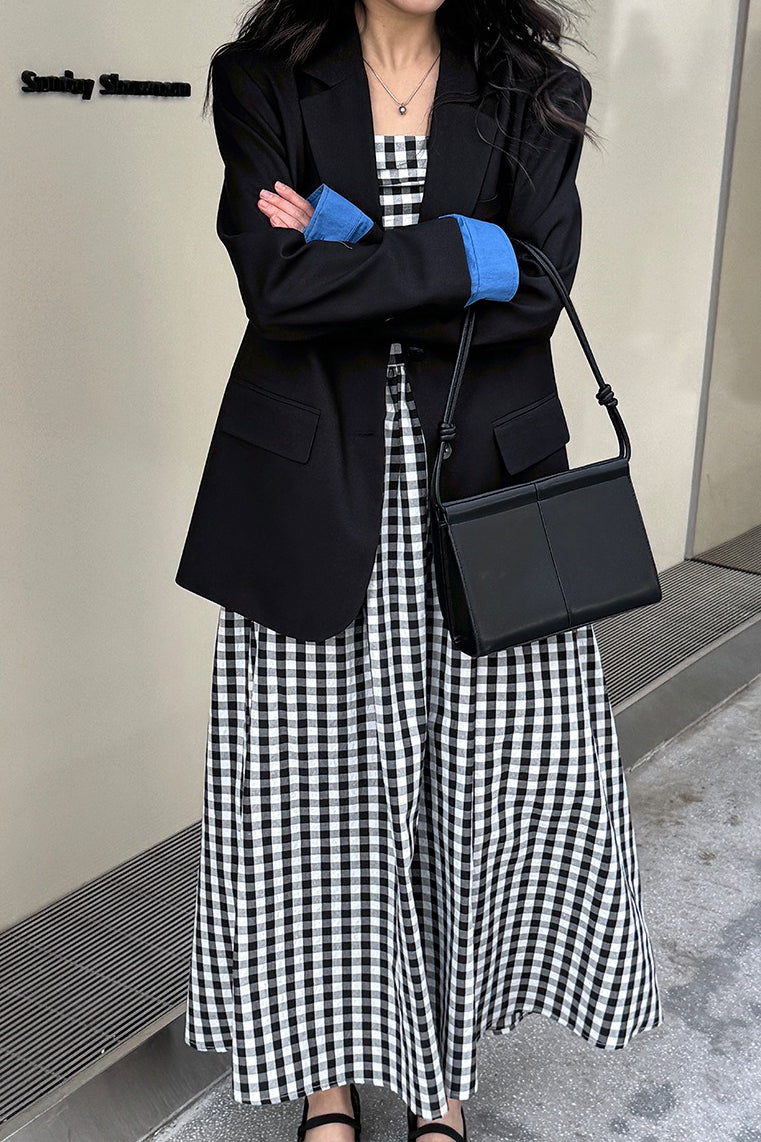Elegant Casual Colorblock Blazer
